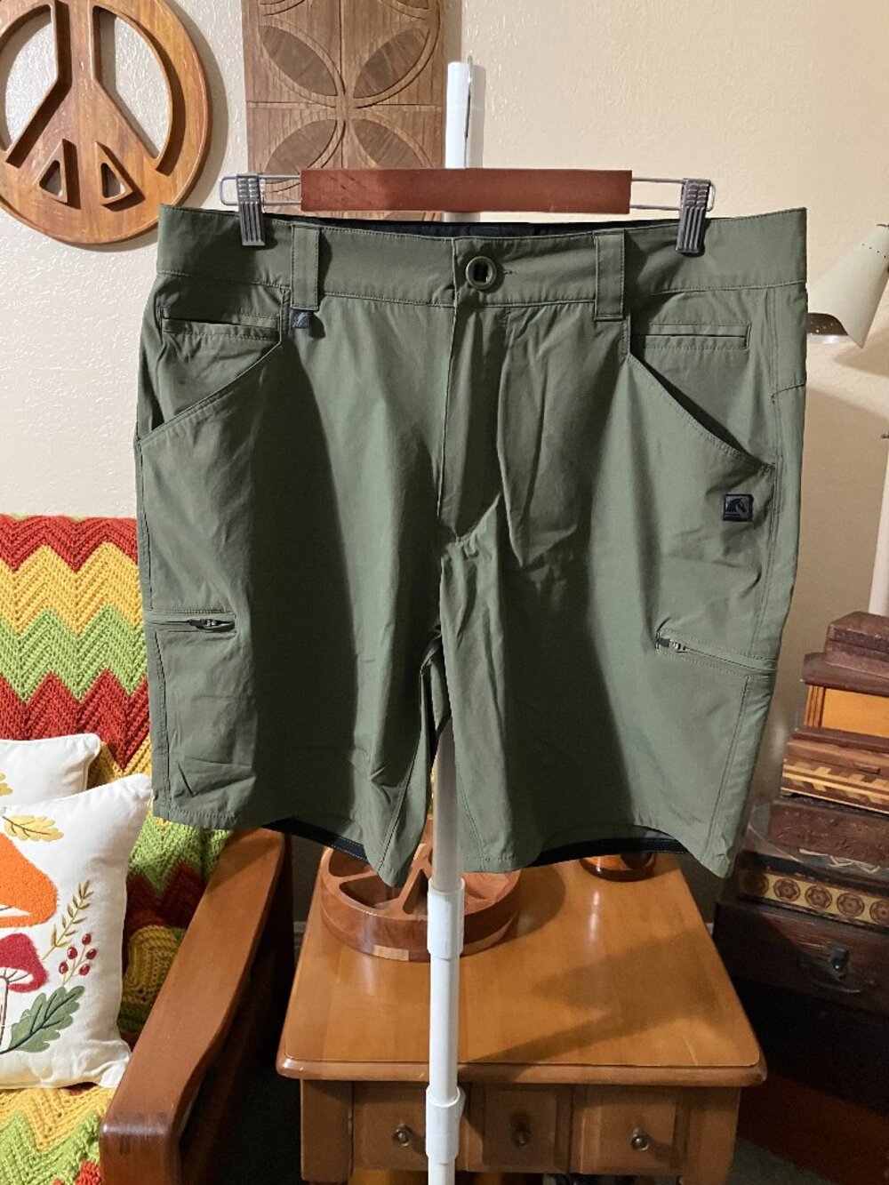 Men’s Sz 34 TD Apparel Neptune Amphibious Shorts Quicky Dry Hiking Fishing Cargo